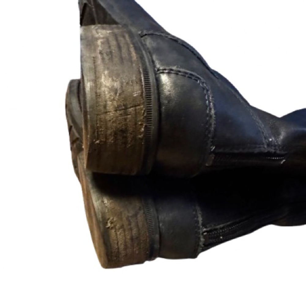 Sam Edelman Black Leather Knee-High Boots - Picture 3 of 10